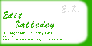 edit kalledey business card